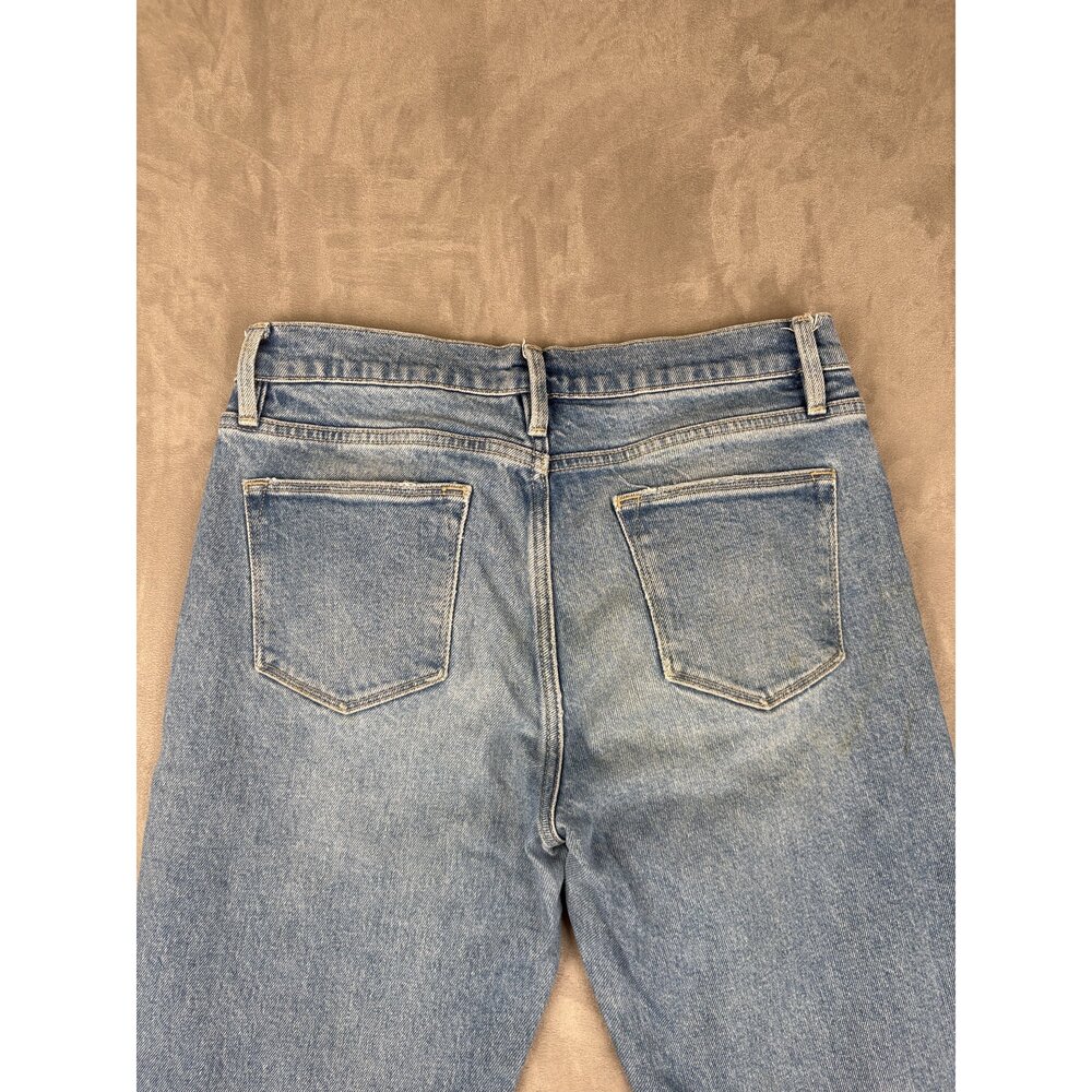 FRAME Straight Leg Jeans 29 Raw Hem Light Wash - Picture 7 of 13